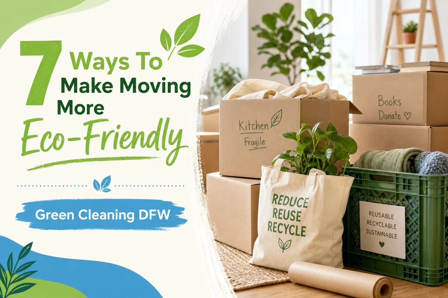 7 Ways To Make Moving More Eco-Friendly - Green Cleaning DFW