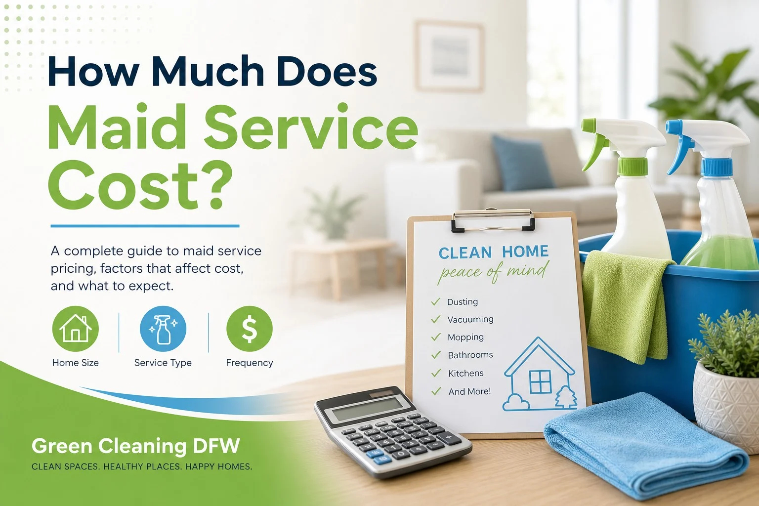 How Much Does Maid Service Cost? - Green Cleaning DFW