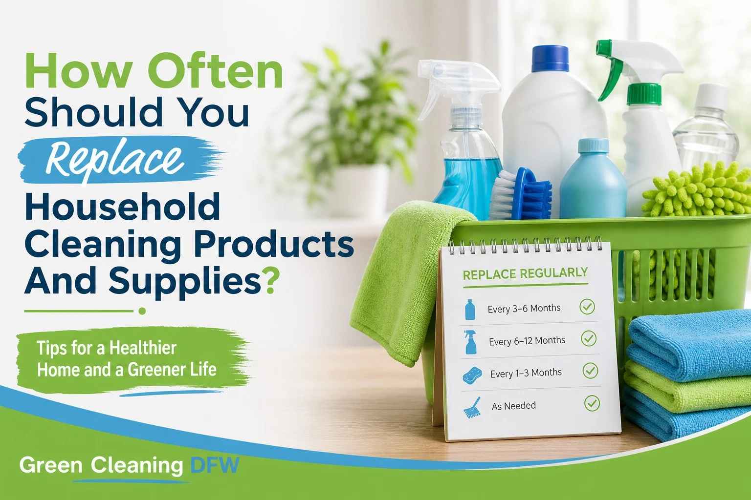 How Often Should You Replace Household Cleaning Products And Supplies? - Green Cleaning DFW