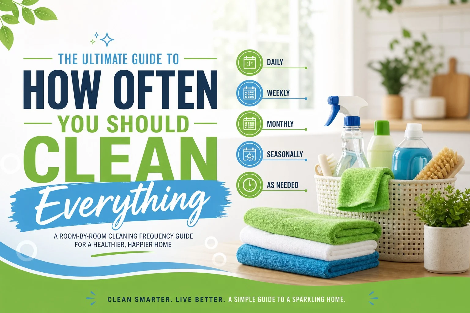 The Ultimate Guide to How Often You Should Clean Everything - Green Cleaning DFW